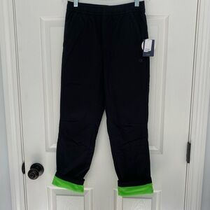 NWTs GapKids fleece lined GapFit quick dry black pants with pockets. Size L (10)